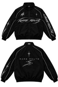 Black Rare Route No Hood Crewneck